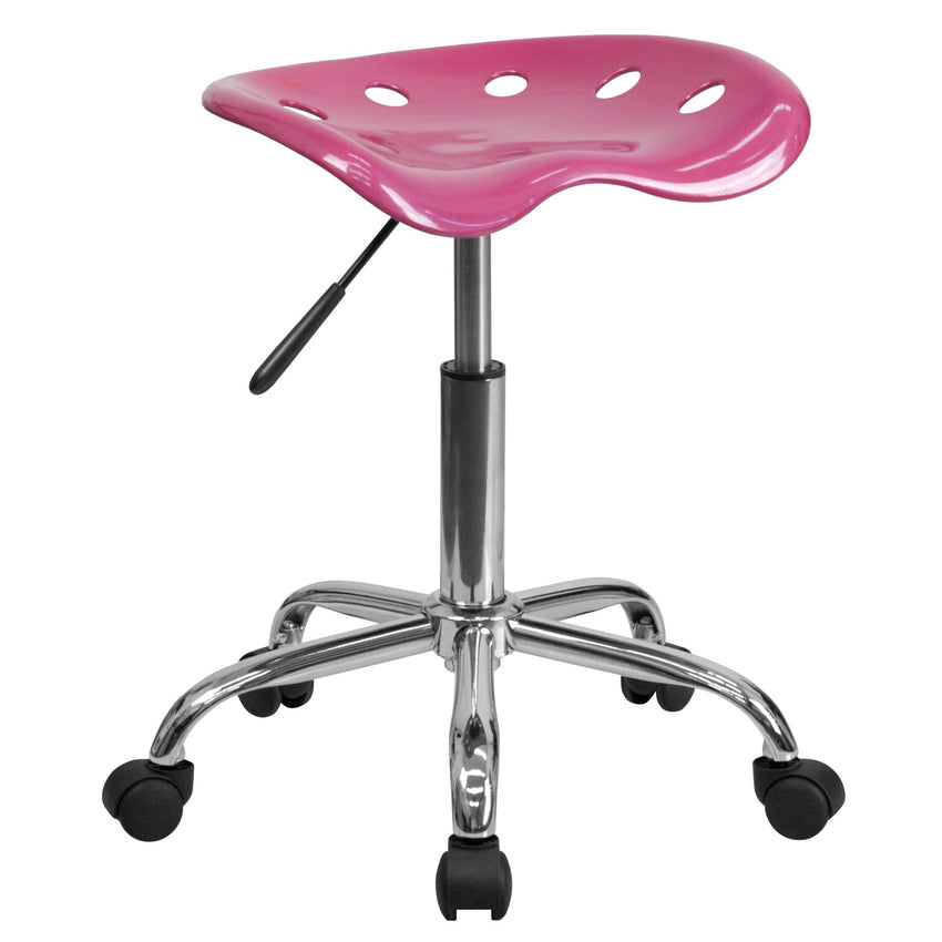 Taylor Vibrant Apple Tractor Seat and Chrome Stool - SchoolOutlet