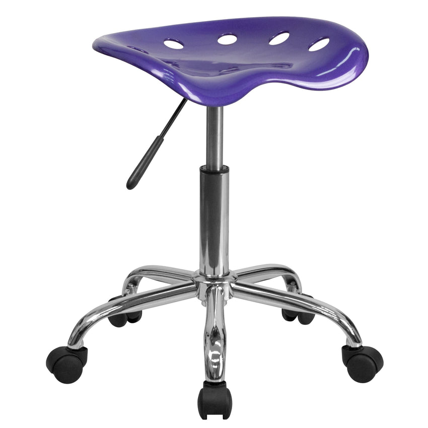 Taylor Vibrant Apple Tractor Seat and Chrome Stool - SchoolOutlet