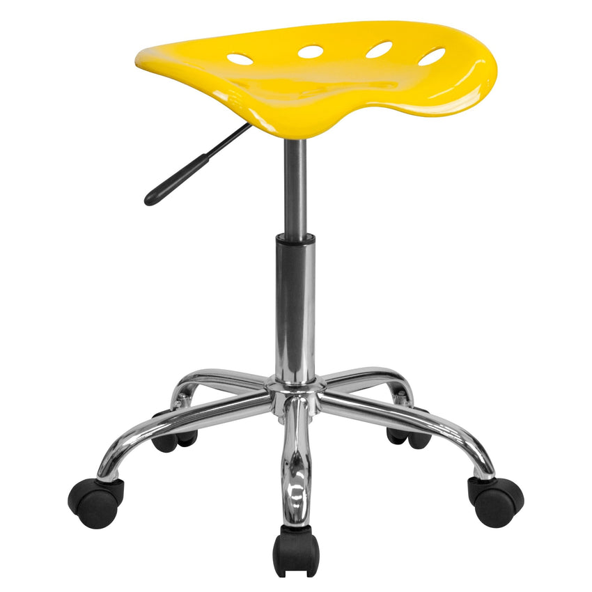 Taylor Vibrant Apple Tractor Seat and Chrome Stool - SchoolOutlet