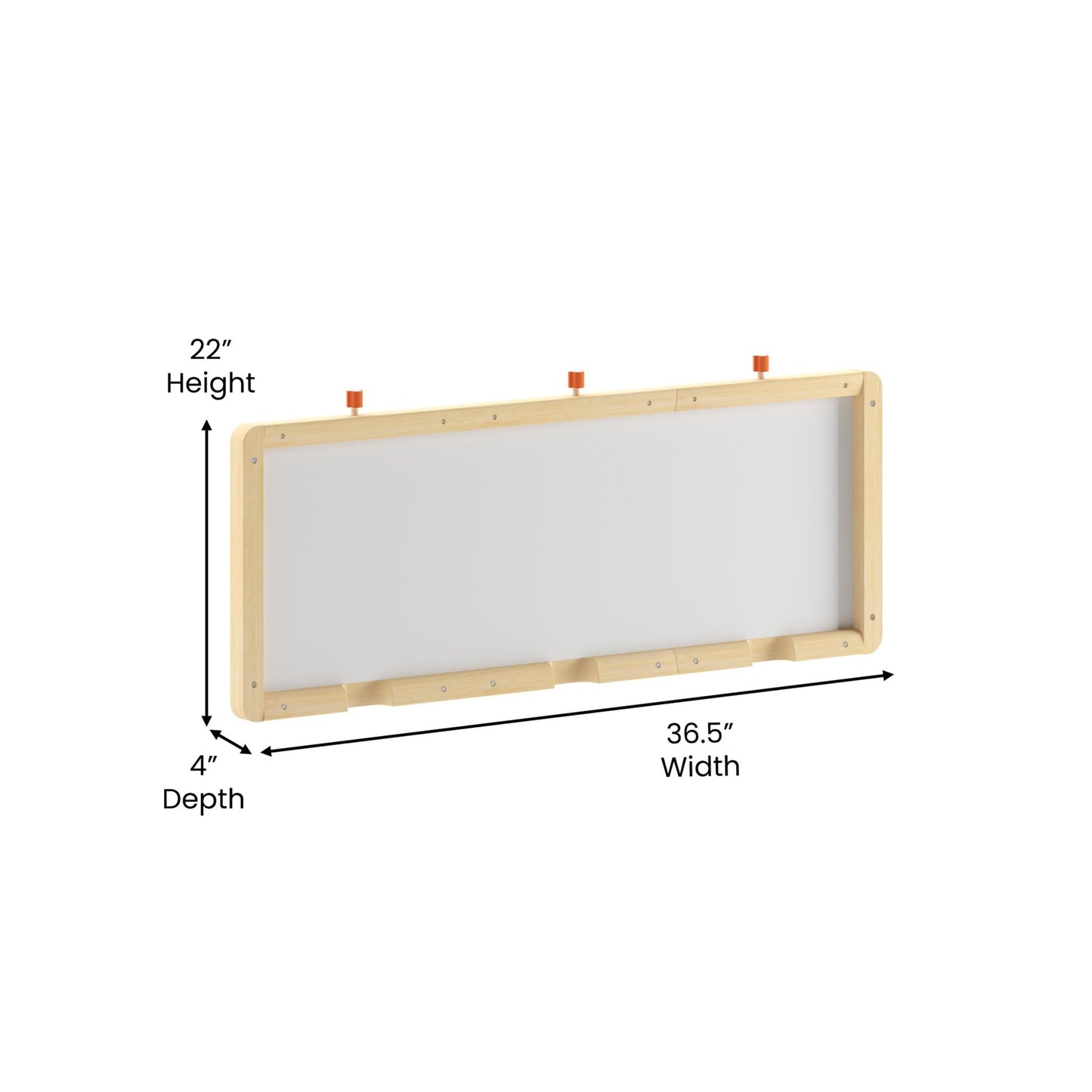 Bright Beginnings Commercial Grade Wooden Three Panel STEAM Wall System - SchoolOutlet