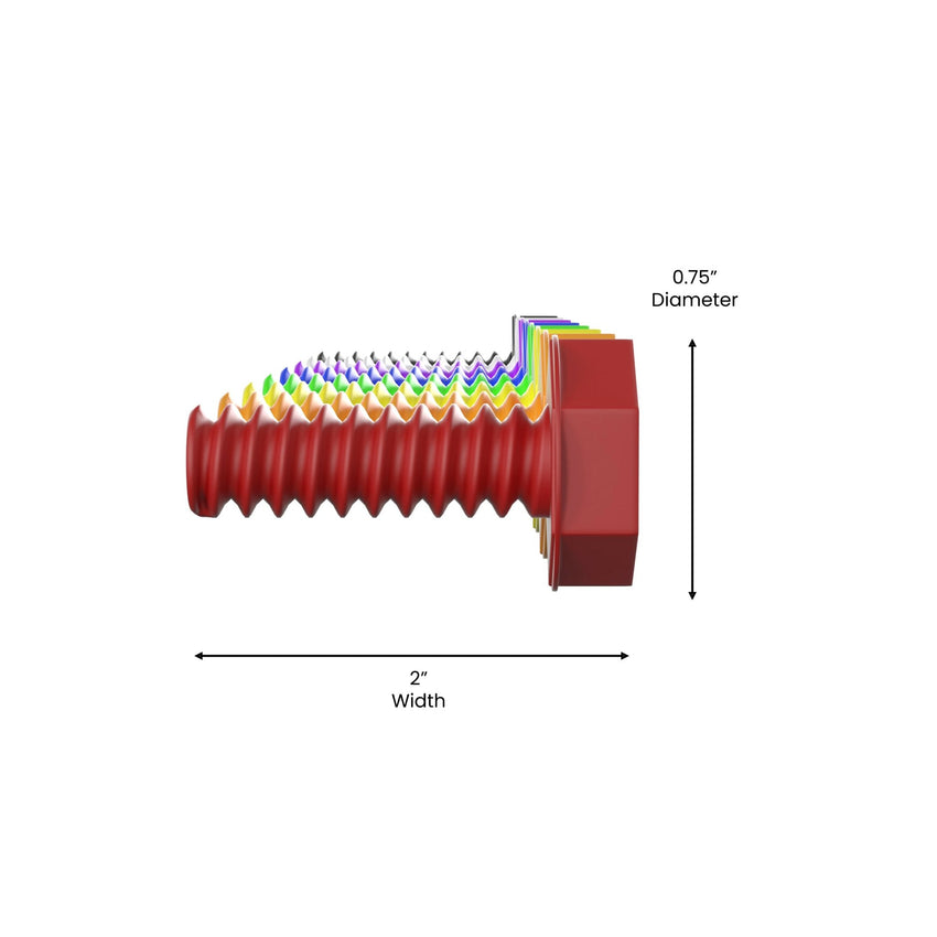Bright Beginnings Commercial Grade Modular STEAM Wall 512 Piece Multicolor Screw Accessory Pack - SchoolOutlet