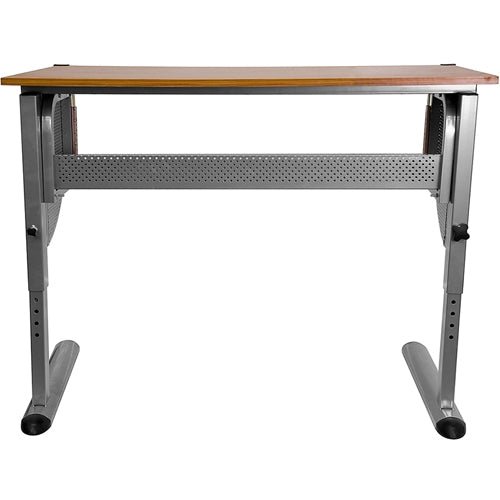 Flash Furniture Adjustable Drawing and Drafting Table with Pewter Frame(FLA-NAN-JN-2433-GG) - SchoolOutlet