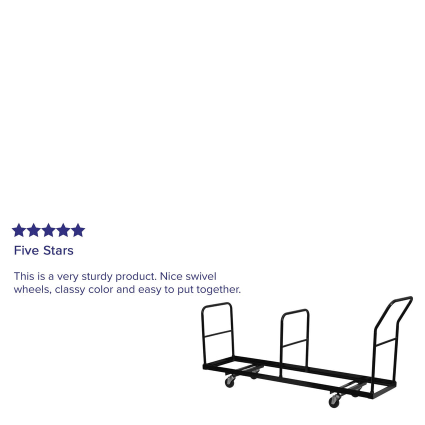 Kaden Vertical Storage Folding Chair Dolly - 35 Chair Capacity - SchoolOutlet