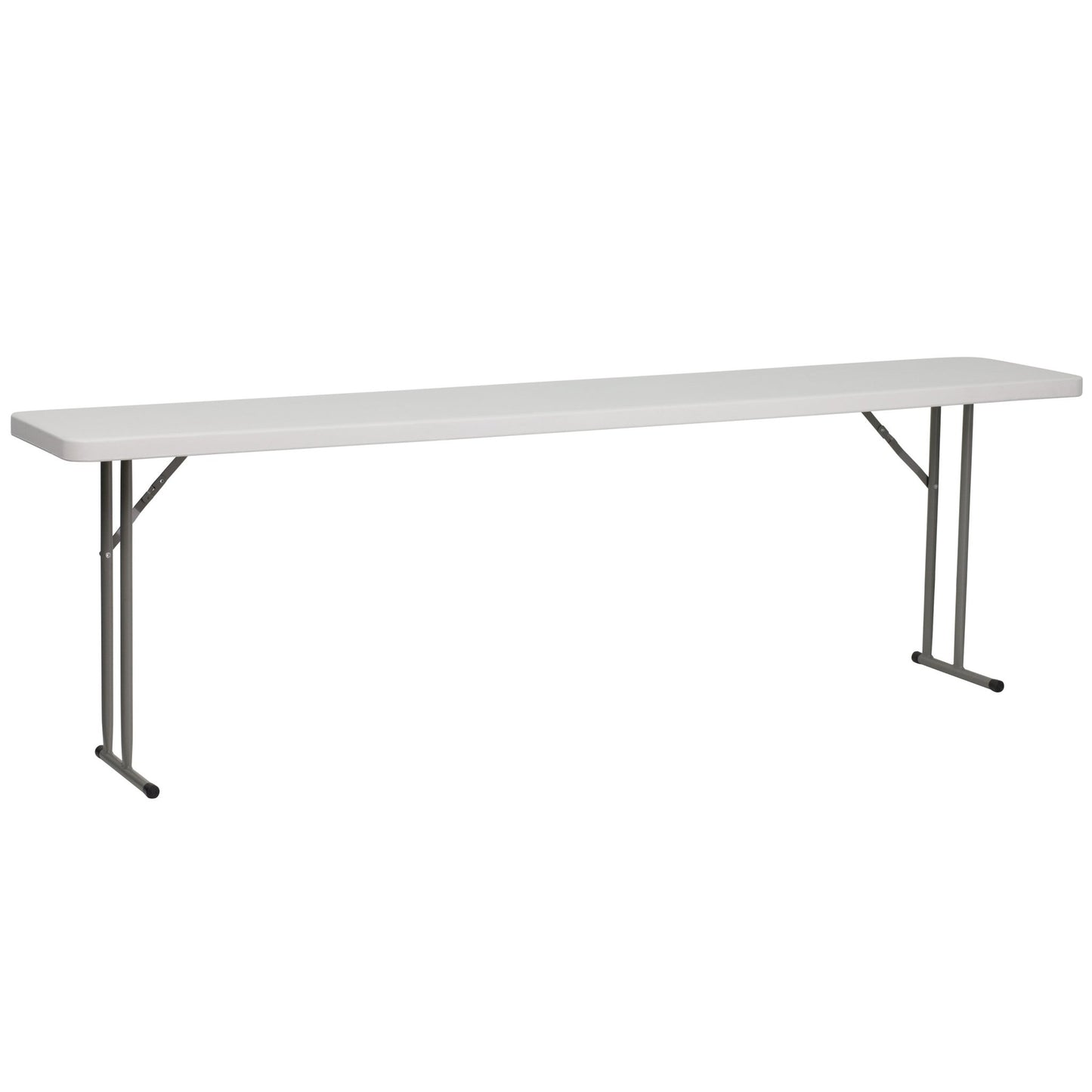 Kathryn 8-Foot Granite White Plastic Folding Training Table - SchoolOutlet