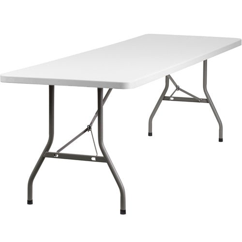 Flash Furniture 30''W x 96''L Plastic Folding Table(FLA-RB-3096-GG) - SchoolOutlet
