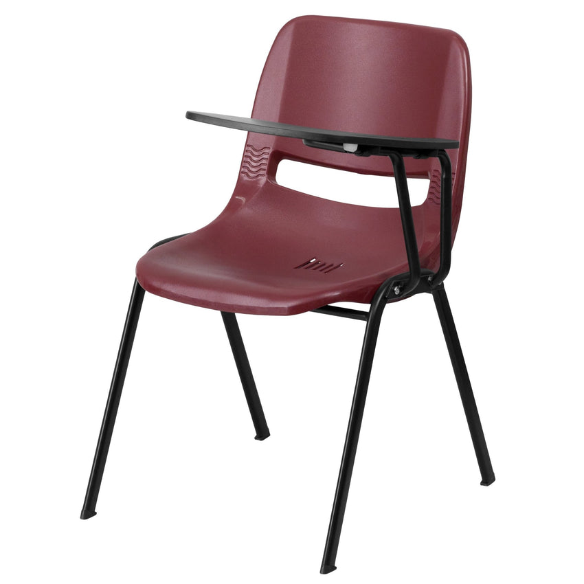 HERCULES Ergonomic Shell Chair with Left Handed Flip-Up Tablet Arm - SchoolOutlet