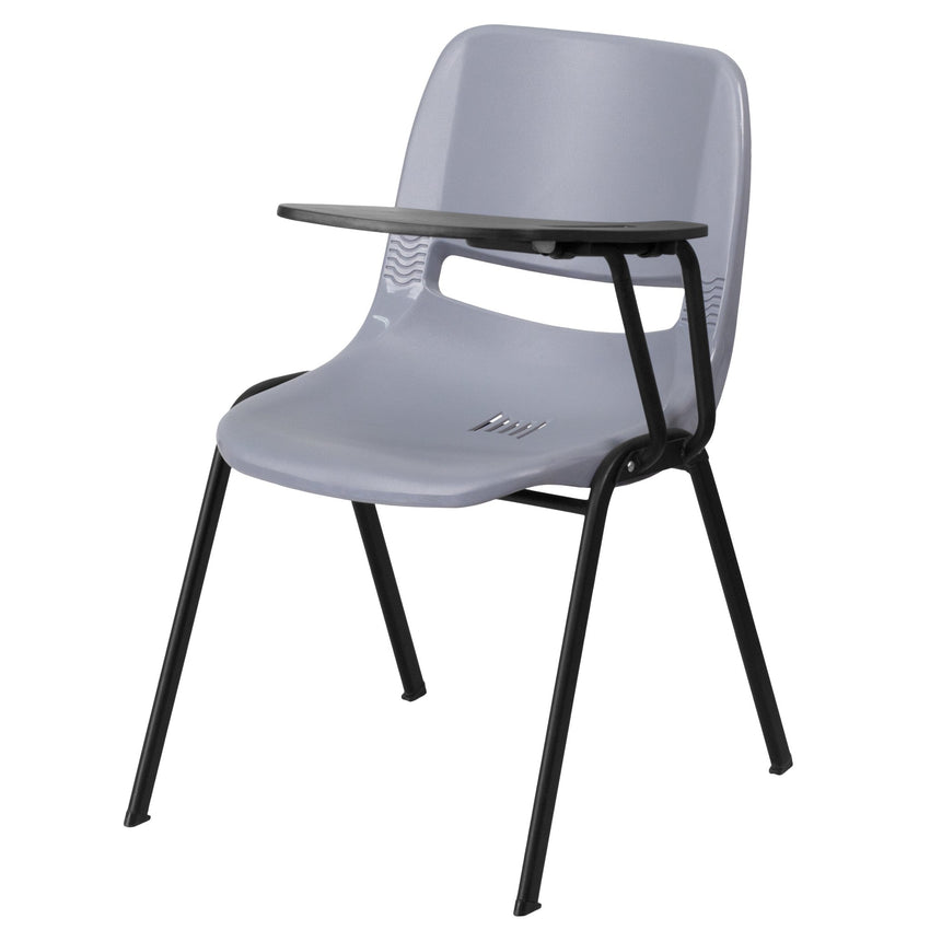 HERCULES Ergonomic Shell Chair with Left Handed Flip-Up Tablet Arm - SchoolOutlet