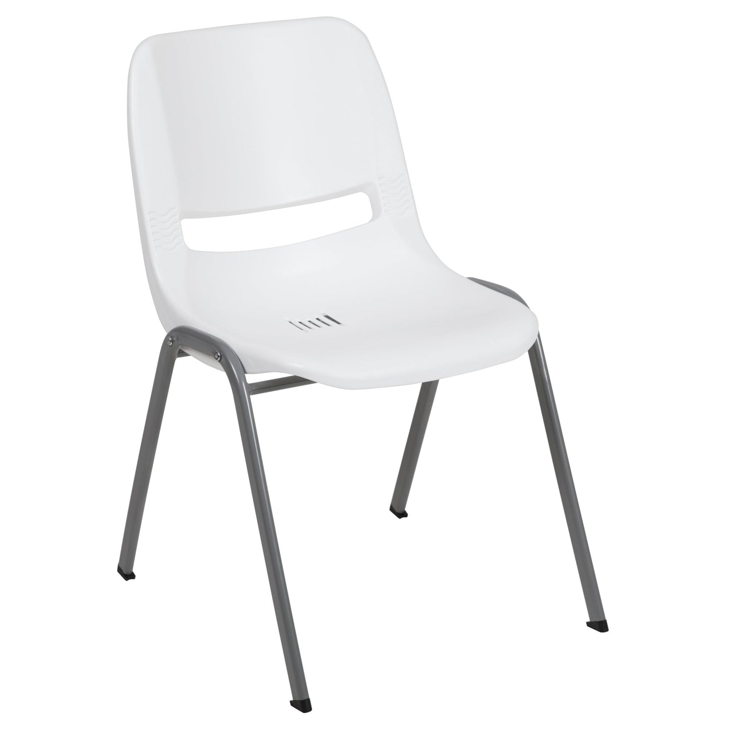 HERCULES Series 880 lb. Capacity Ergonomic Shell Stack Chair with Frame - SchoolOutlet