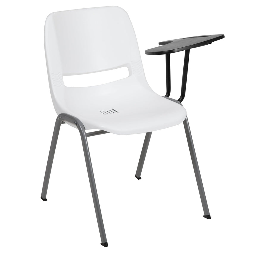 HERCULES Ergonomic Shell Chair with Left Handed Flip-Up Tablet Arm - SchoolOutlet