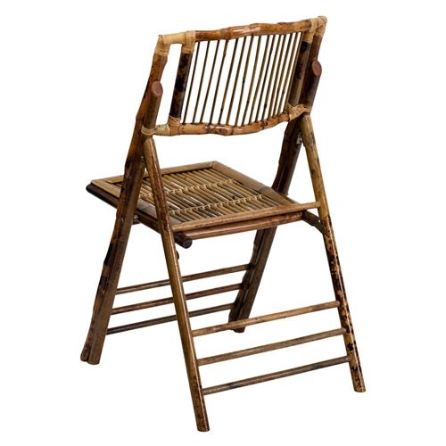 Flash Furniture American Champion Bamboo Folding Chair(FLA-X-62111-BAM-GG) - SchoolOutlet