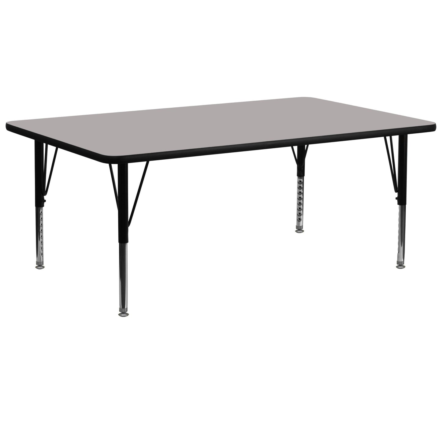 Wren Mobile 30''W x 72''L Rectangular HP Laminate Activity Table - Standard Height Adjustable Legs - SchoolOutlet