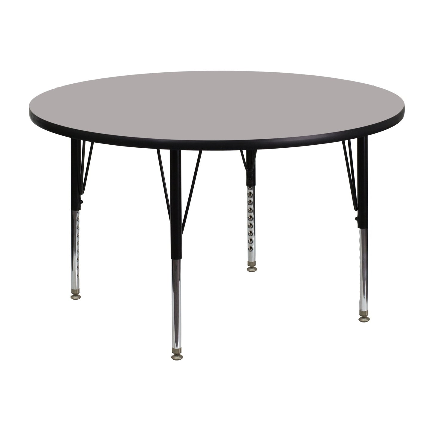 Wren Mobile 48'' Round HP Laminate Activity Table - Standard Height Adjustable Legs - SchoolOutlet