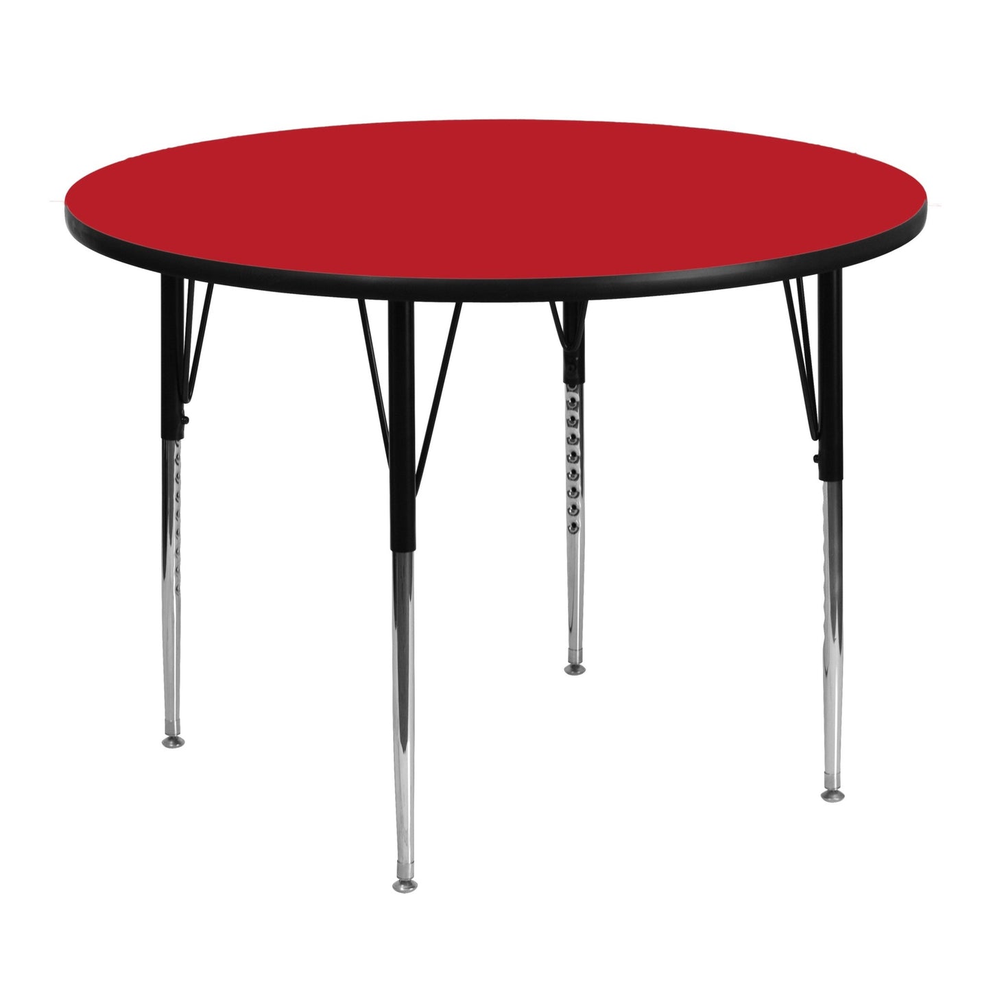 Wren Mobile 48'' Round HP Laminate Activity Table - Standard Height Adjustable Legs - SchoolOutlet