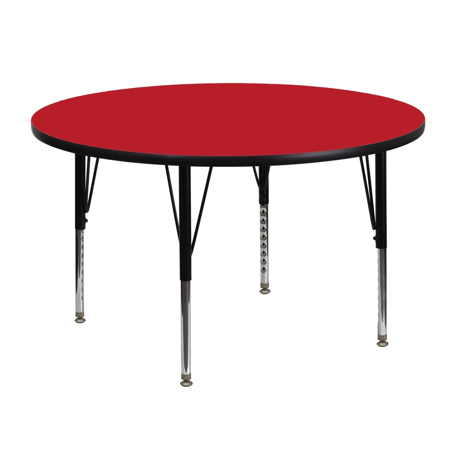 Wren Mobile 48'' Round HP Laminate Activity Table - Standard Height Adjustable Legs - SchoolOutlet