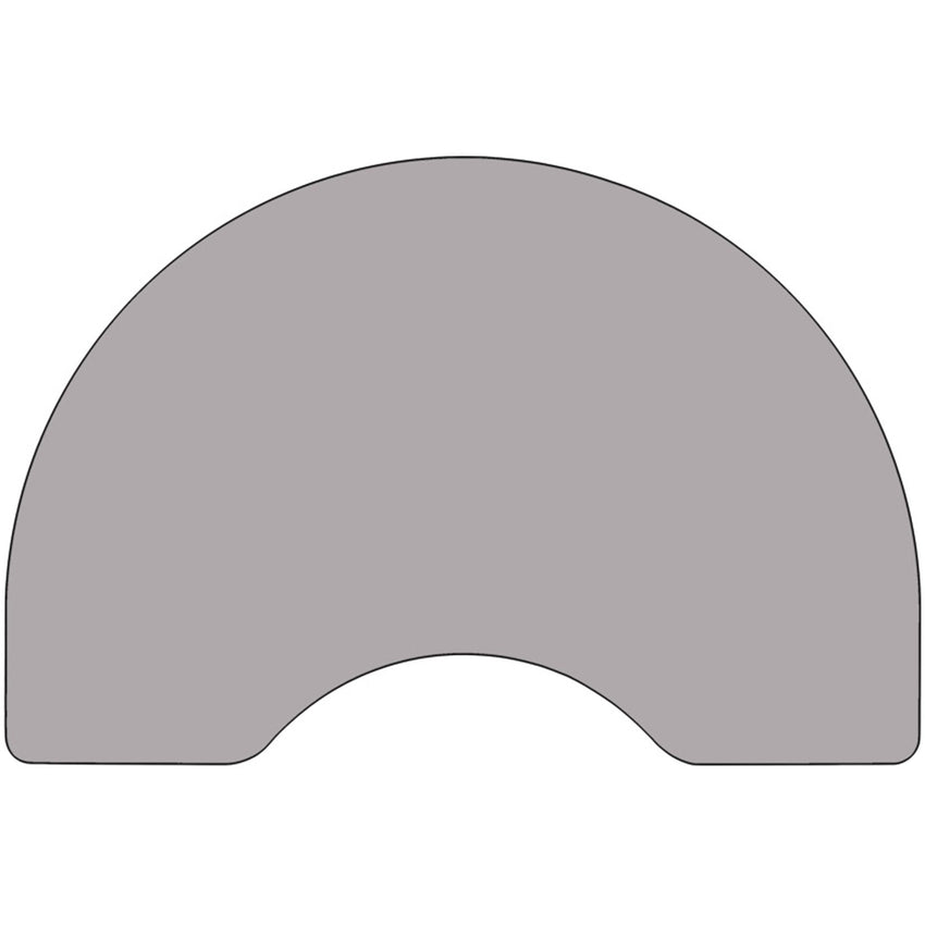 Wren Mobile 48''W x 72''L Kidney Thermal Laminate Activity Table - Standard Height Adjustable Legs - SchoolOutlet