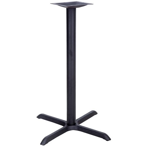 Flash Furniture 30'' x 30'' Restaurant Table X-Base with 3'' Dia. Bar Height Column(FLA-XU-T3030-BAR-GG) - SchoolOutlet