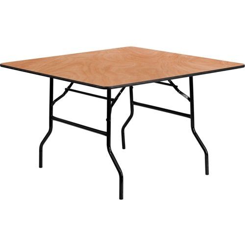Flash Furniture 48'' Square Wood Folding Banquet Table(FLA-YT-WFFT48-SQ-GG) - SchoolOutlet