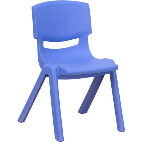 Flash Furniture Plastic Stackable School Chair with 12'' Seat Height(FLA-YU-YCX-001-GG) - SchoolOutlet