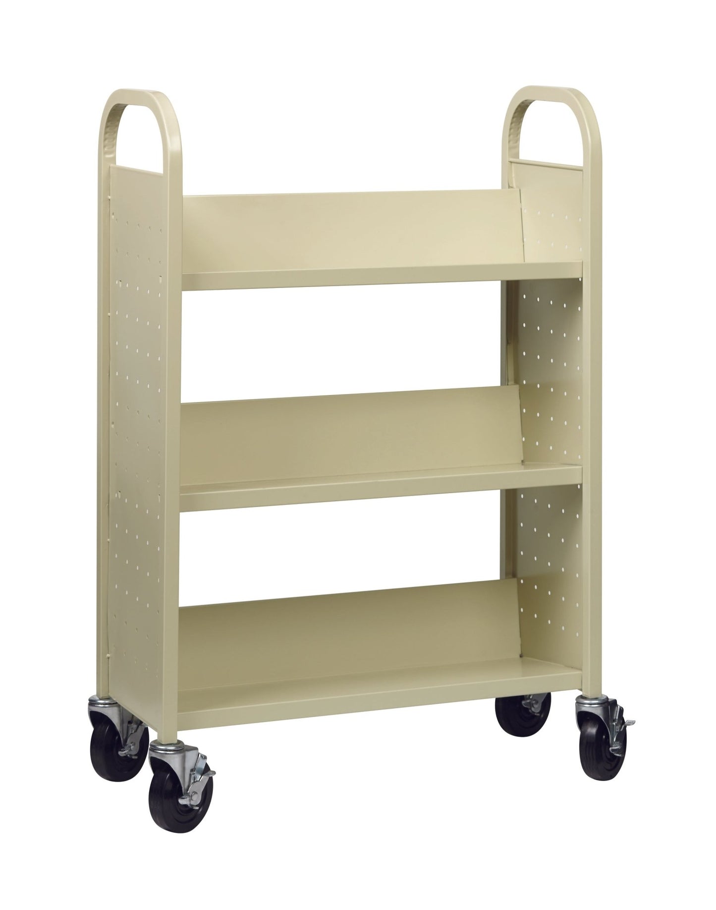 Hirsh Single-sided Mobile Book Cart for Schools - SchoolOutlet