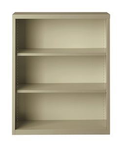 Hirsh 3 Shelf Metal Bookcase, 42in. Height