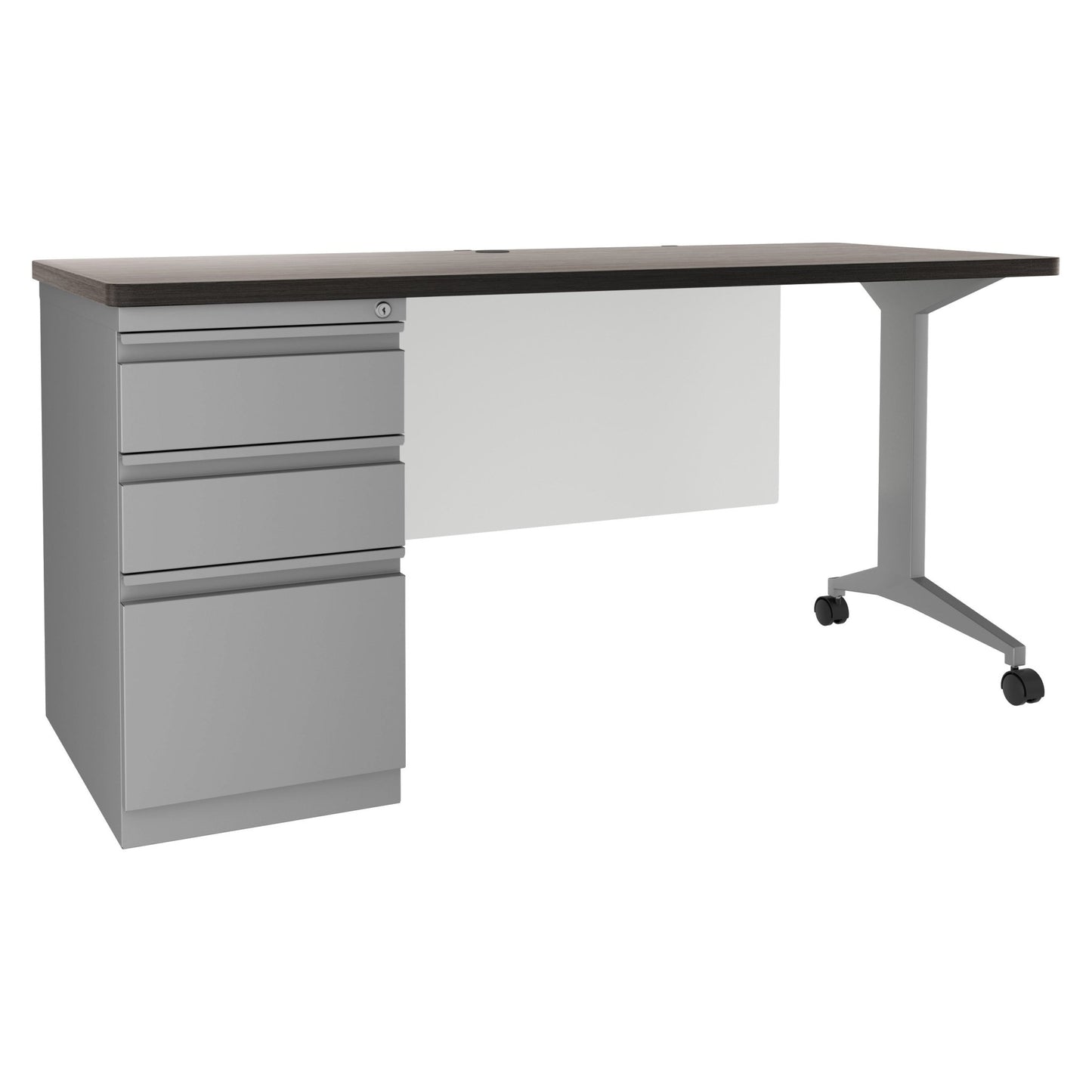Hirsh Modern Teacher's Desk 24"D x 60"W - SchoolOutlet