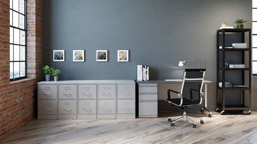Hirsh Modern Teacher's Desk 24"D x 60"W - SchoolOutlet