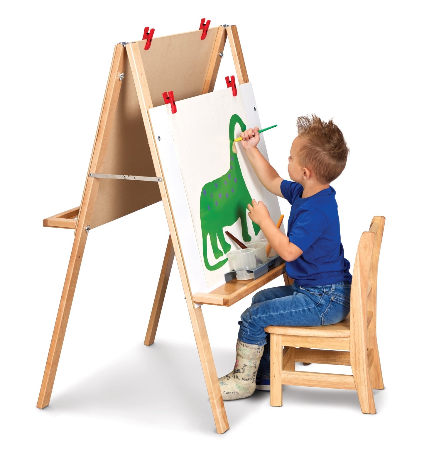 Jonti-Craft Double Adjustable Easel Youth Height (Jonti-Craft JON-0218JC) - SchoolOutlet