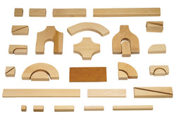 Jonti-Craft UNIT BLOCKS - JUNIOR SET; 220 Pieces, 21 Shapes (Jonti-Craft JON-0262JC)