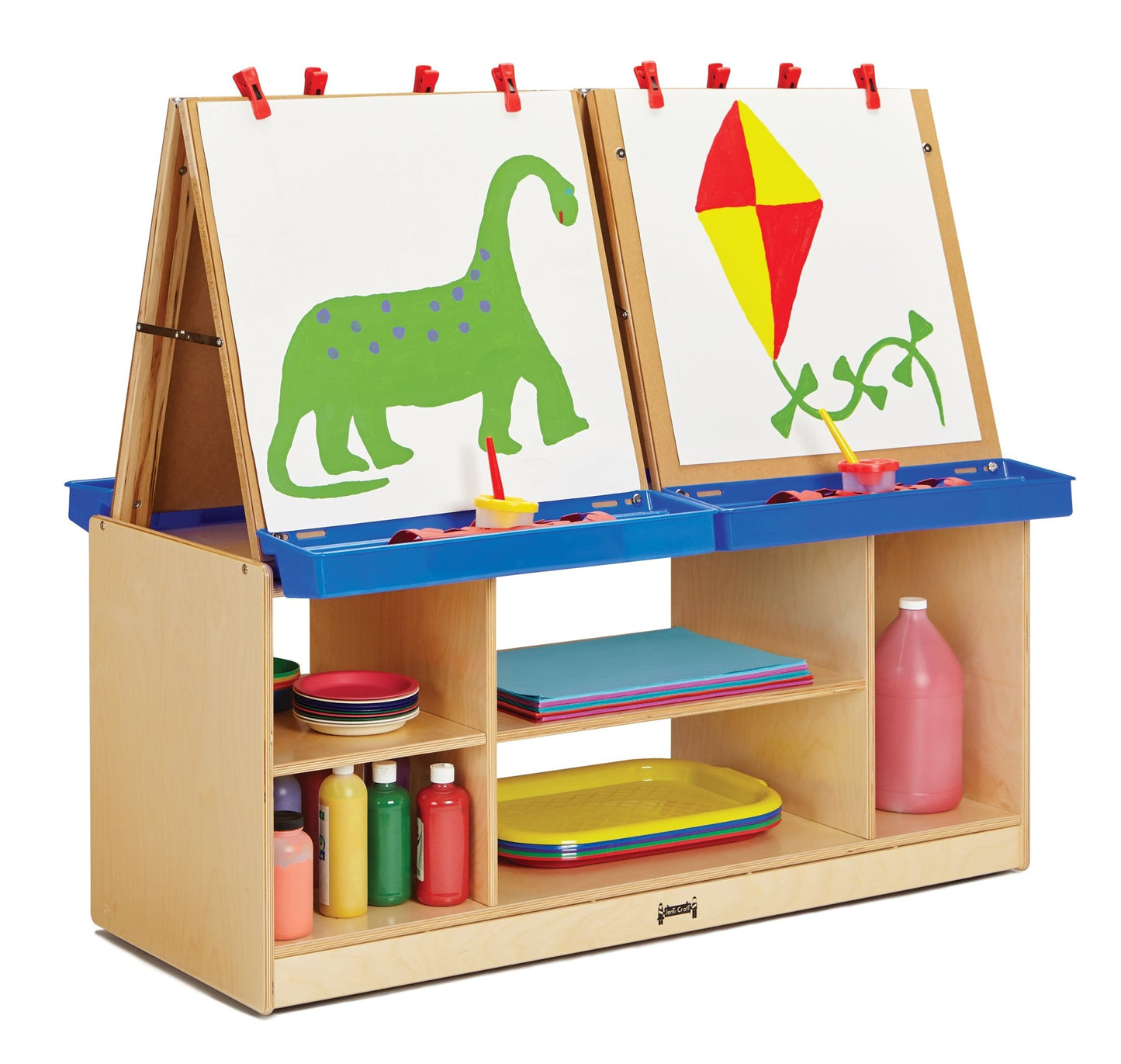 Jonti-Craft Birch 4 Station Art Center (Jonti-Craft JON-0294JC) - SchoolOutlet