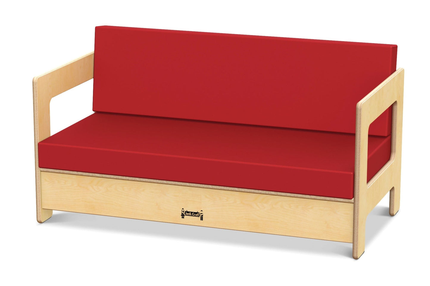 Jonti-Craft Red Living Room-Couch (Jonti-Craft JON-0375JC) - SchoolOutlet