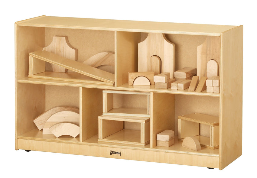 Jonti-craft Baltic Birch Low Single Mobile Storage Unit (Jonti-Craft JON-0392JC) - SchoolOutlet