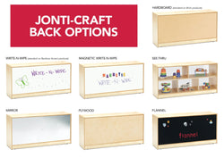 Jonti-Craft Baltic Birch Eight-Tray Mobile Storage Unit with Colorful Trays (Jonti-Craft JON-0606JC)