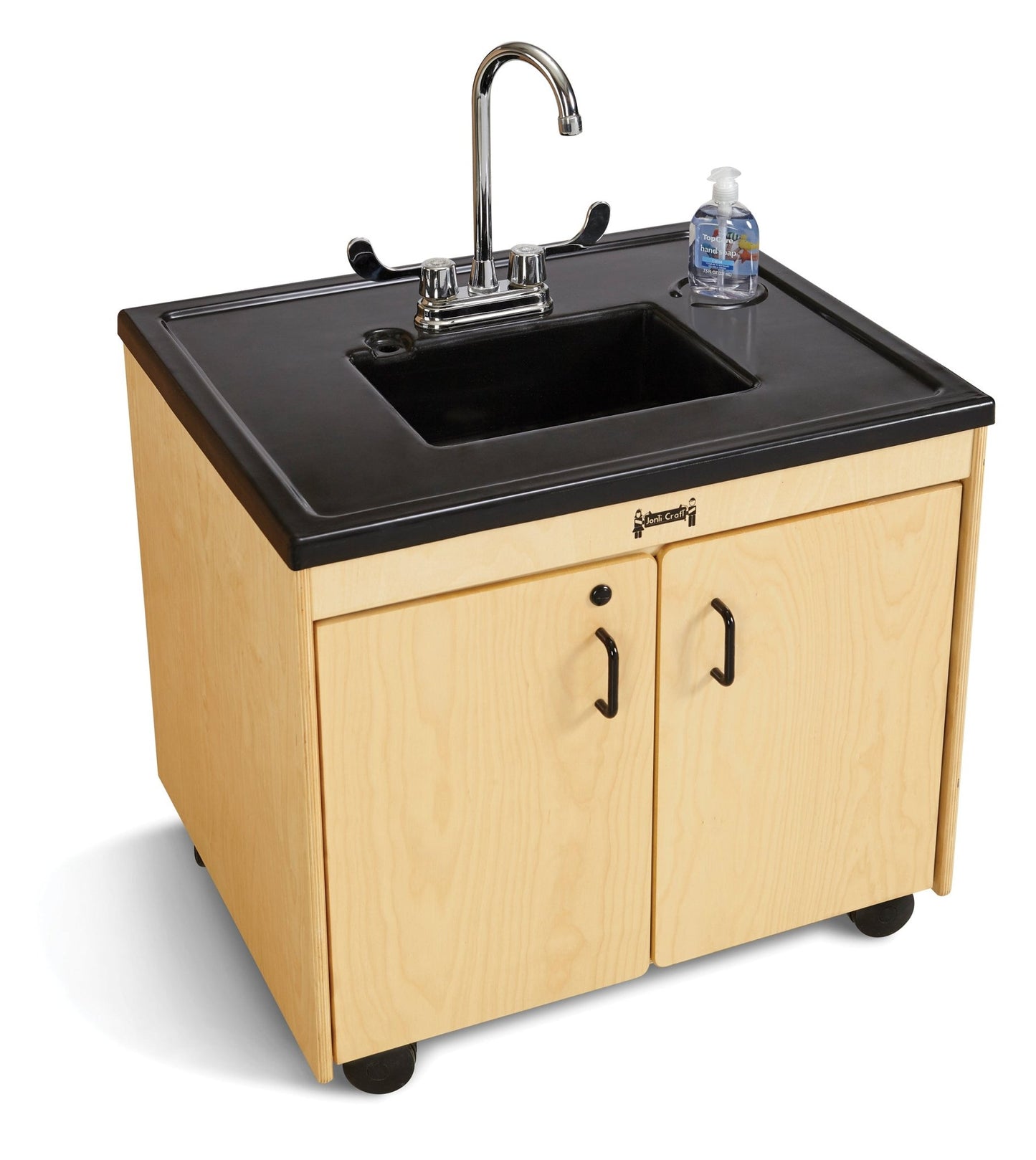 Jonti-Craft Clean Hands Helper Portable Sink - Nonelectric - 26" Counter - Plastic Sink (Jonti-Craft JON-1384JC) - SchoolOutlet