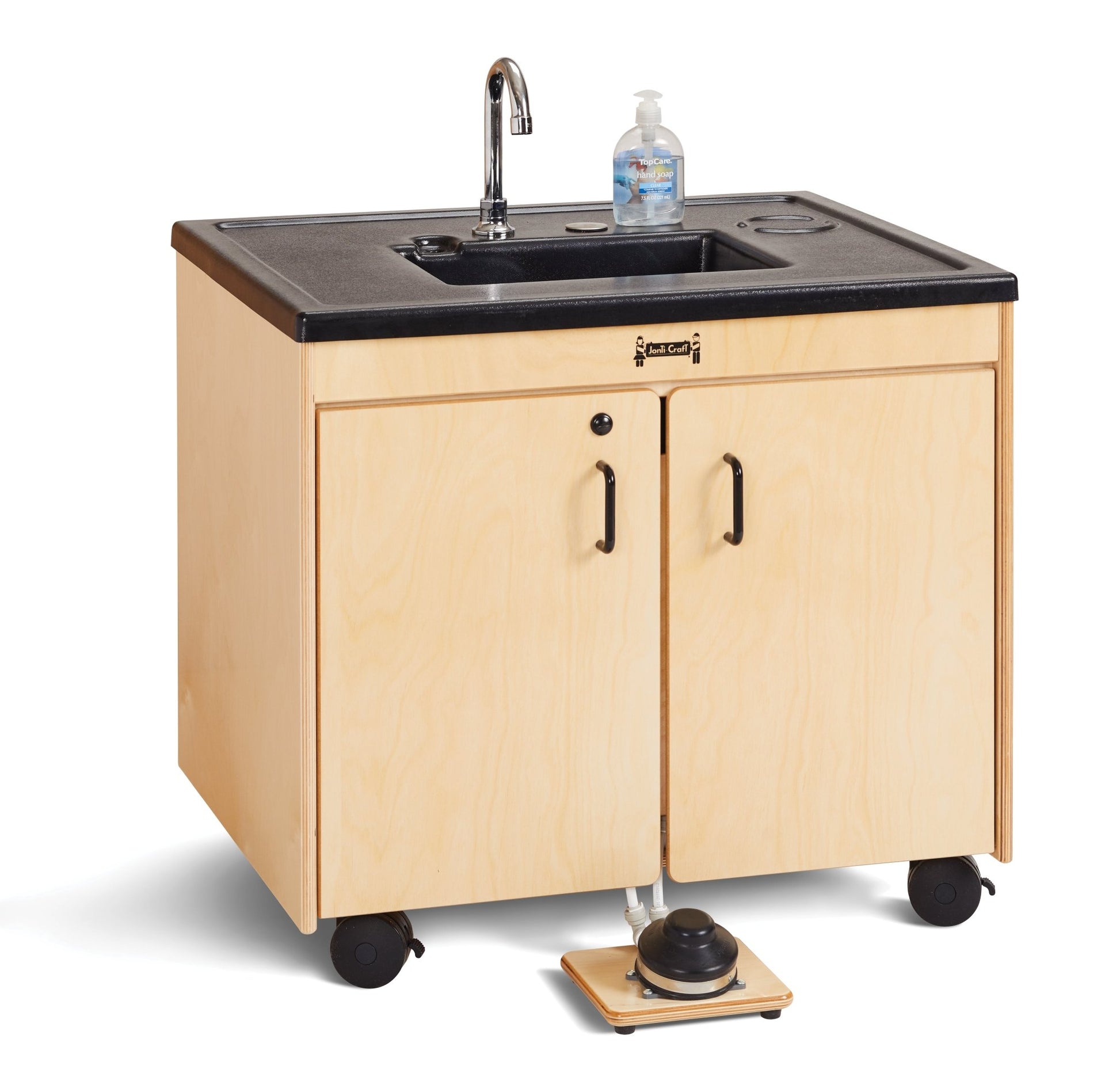 Jonti-Craft Clean Hands Helper Portable Sink - Nonelectric - 26" Counter - Plastic Sink (Jonti-Craft JON-1384JC) - SchoolOutlet