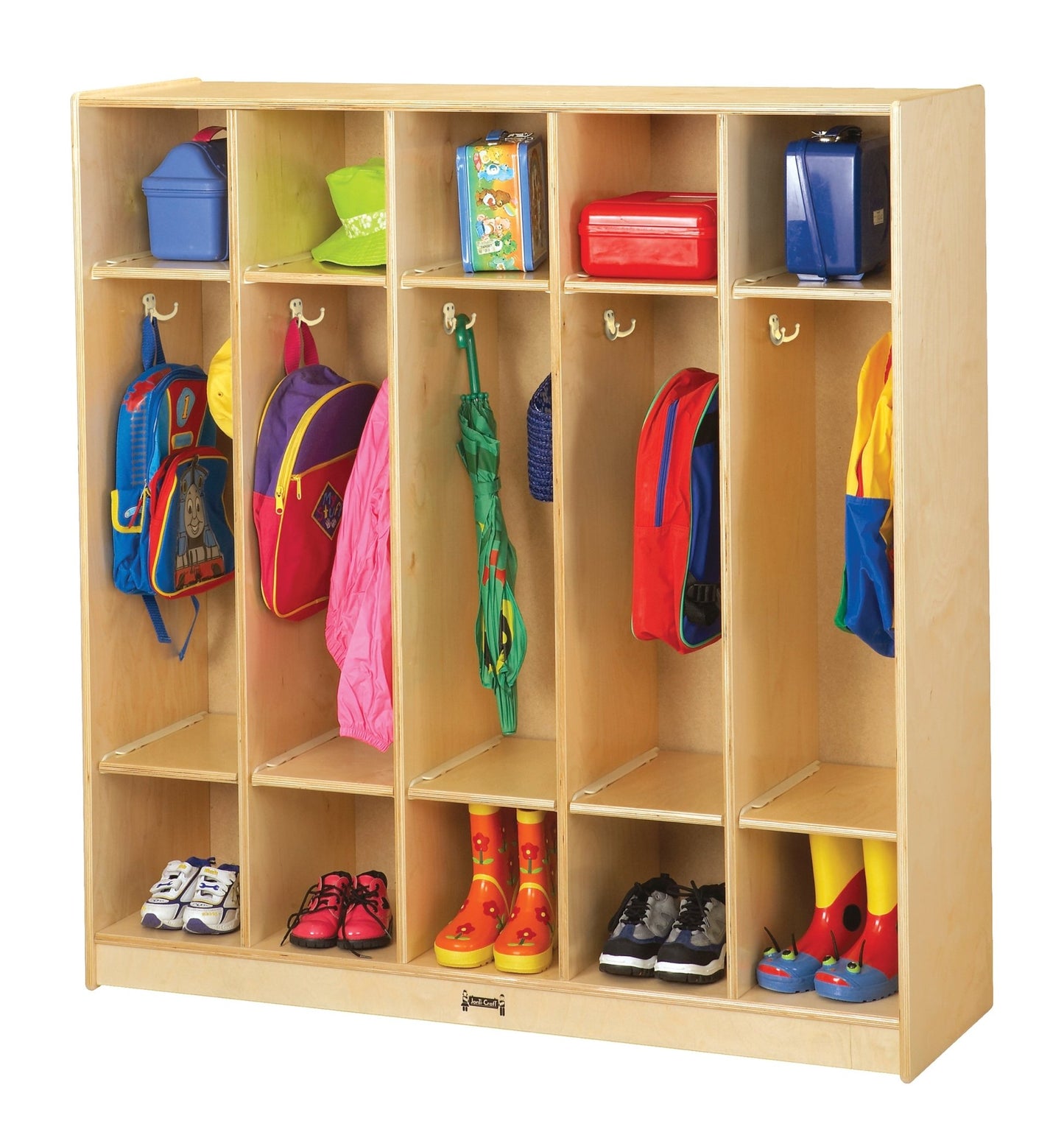 Jonti-Craft Baltic Birch Stand-Alone Coat Lockers with out Step (Jonti-Craft JON-2681JC) - SchoolOutlet