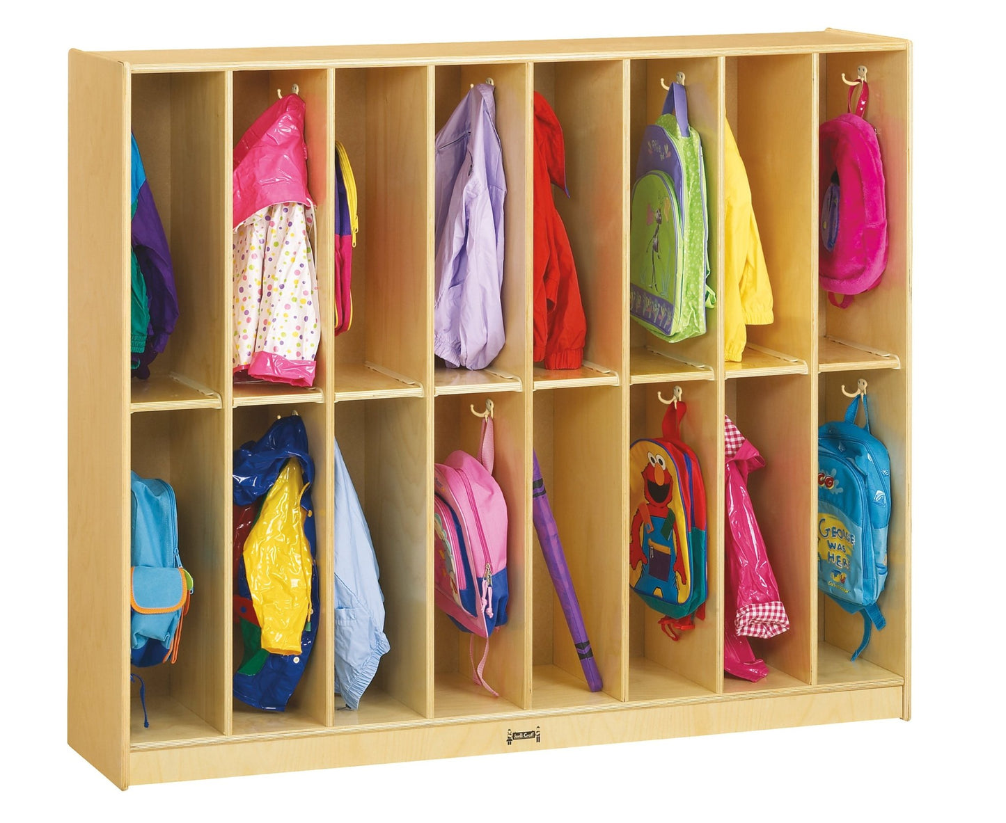 Jonti-Craft Baltic Birch Twin Trim Locker Unit (Jonti-Craft JON-2686JC) - SchoolOutlet