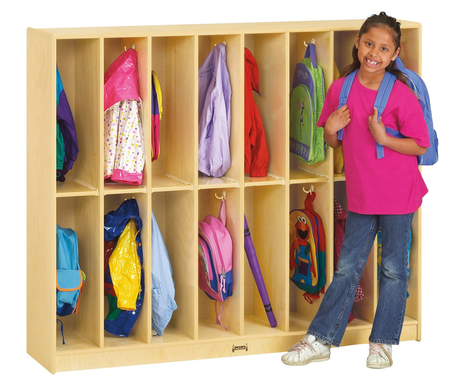 Jonti-Craft Baltic Birch Twin Trim Locker Unit (Jonti-Craft JON-2686JC) - SchoolOutlet