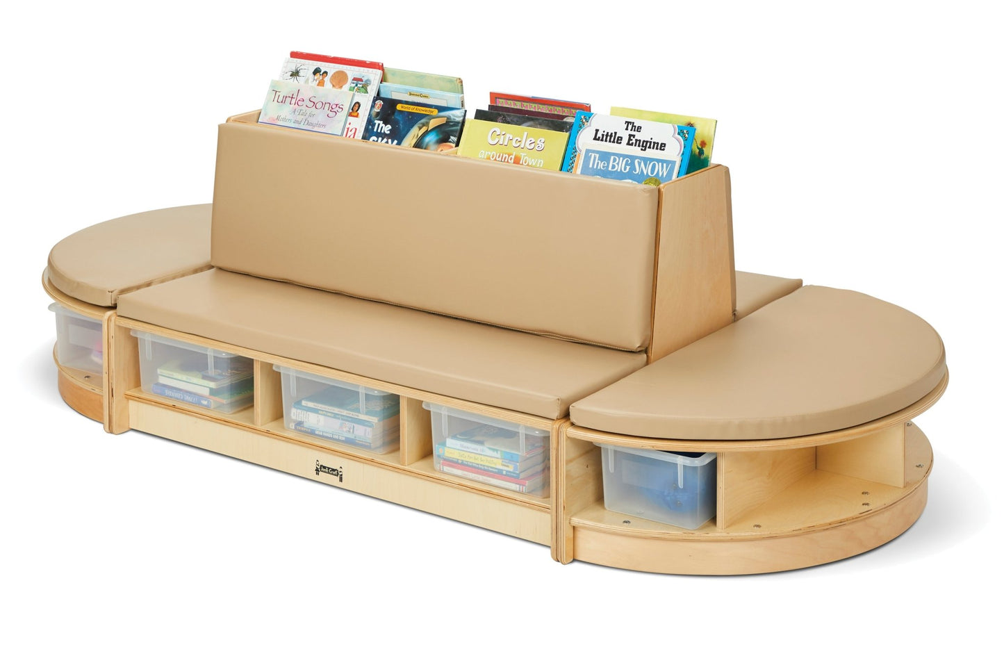 Jonti-Craft Read-a-Round Couch - Wheat (Jonti-Craft JON-37430JC) - SchoolOutlet