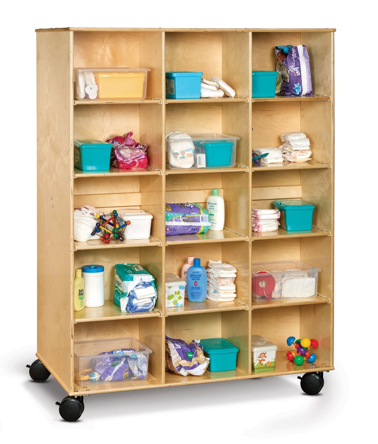 Jonti-Craft Baltic Birch 30-Opening Locker Unit (Jonti-Craft JON-3915JC) - SchoolOutlet