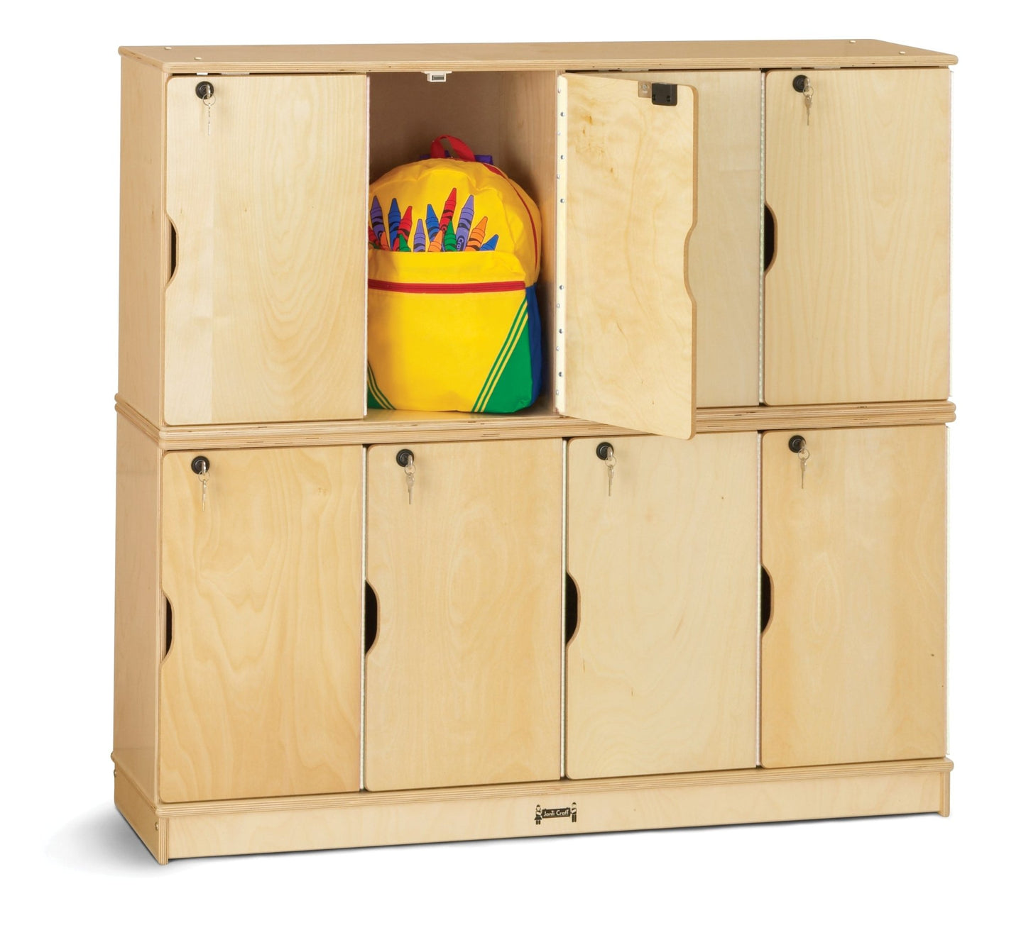 Jonti-Craft Baltic Birch Stackable Lockers - Single Stack (Jonti-Craft JON-4688JC) - SchoolOutlet