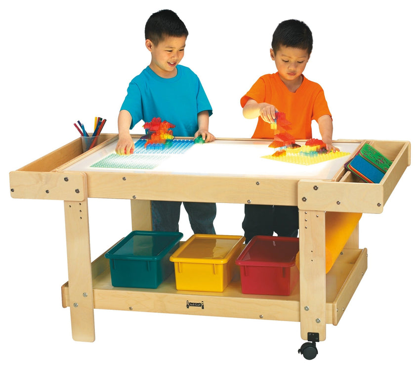 Jonti-Craft Creative Caddie Light Table - Standard with Two Bins 55" (Jonti-Craft JON-58505JC) - SchoolOutlet