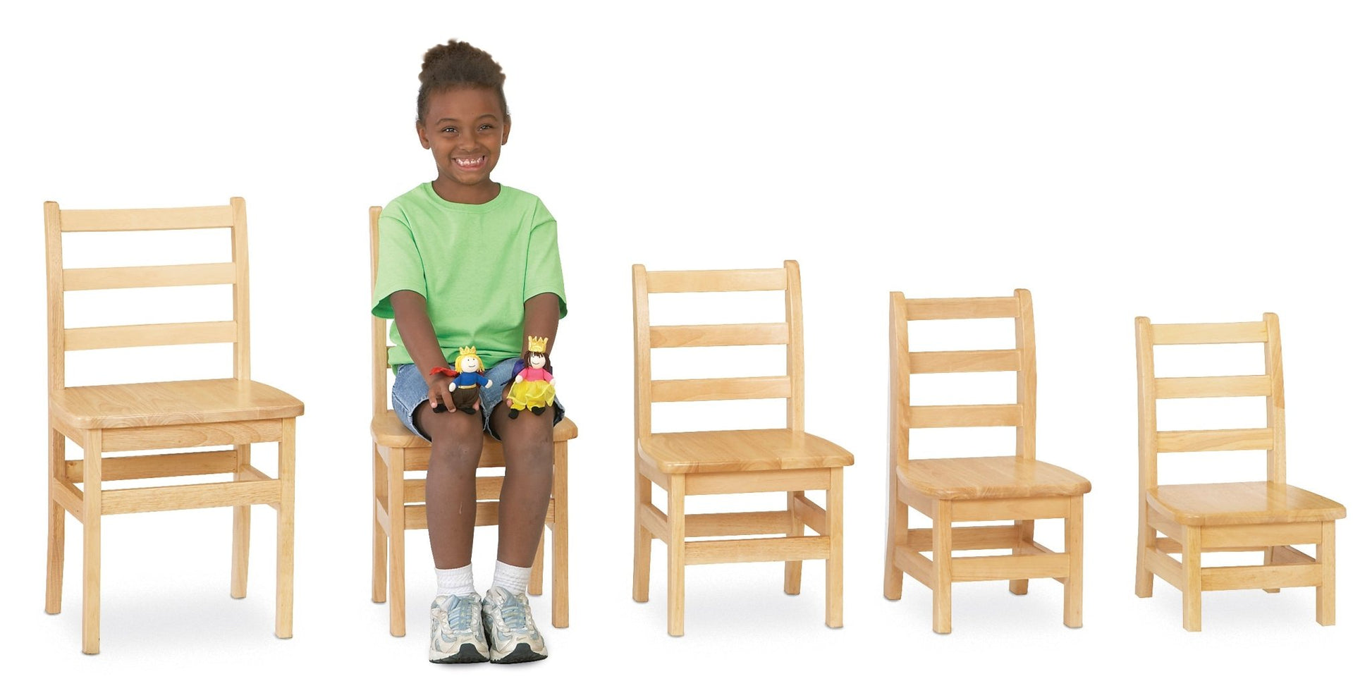 Jonti-Craft Ladder Back Chairs-Set of Two 12" (Jonti-Craft JON-5912JC2) - SchoolOutlet