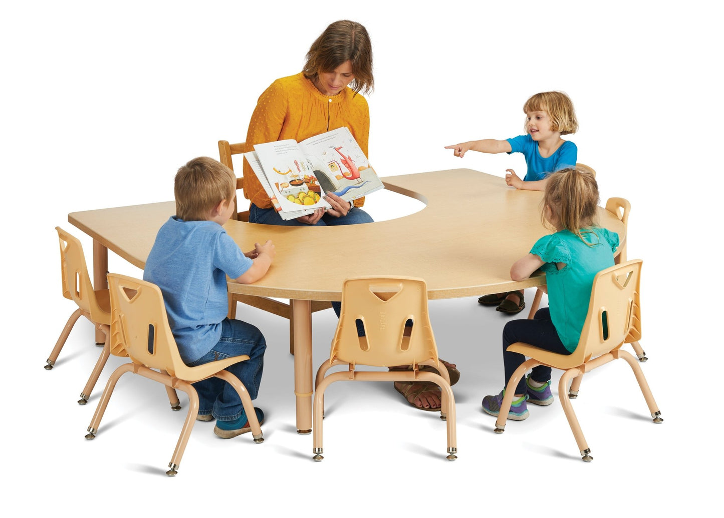 Jonti-Craft Purpose+ Horseshoe Table (Jonti-Craft JON-6269JCP251) - SchoolOutlet