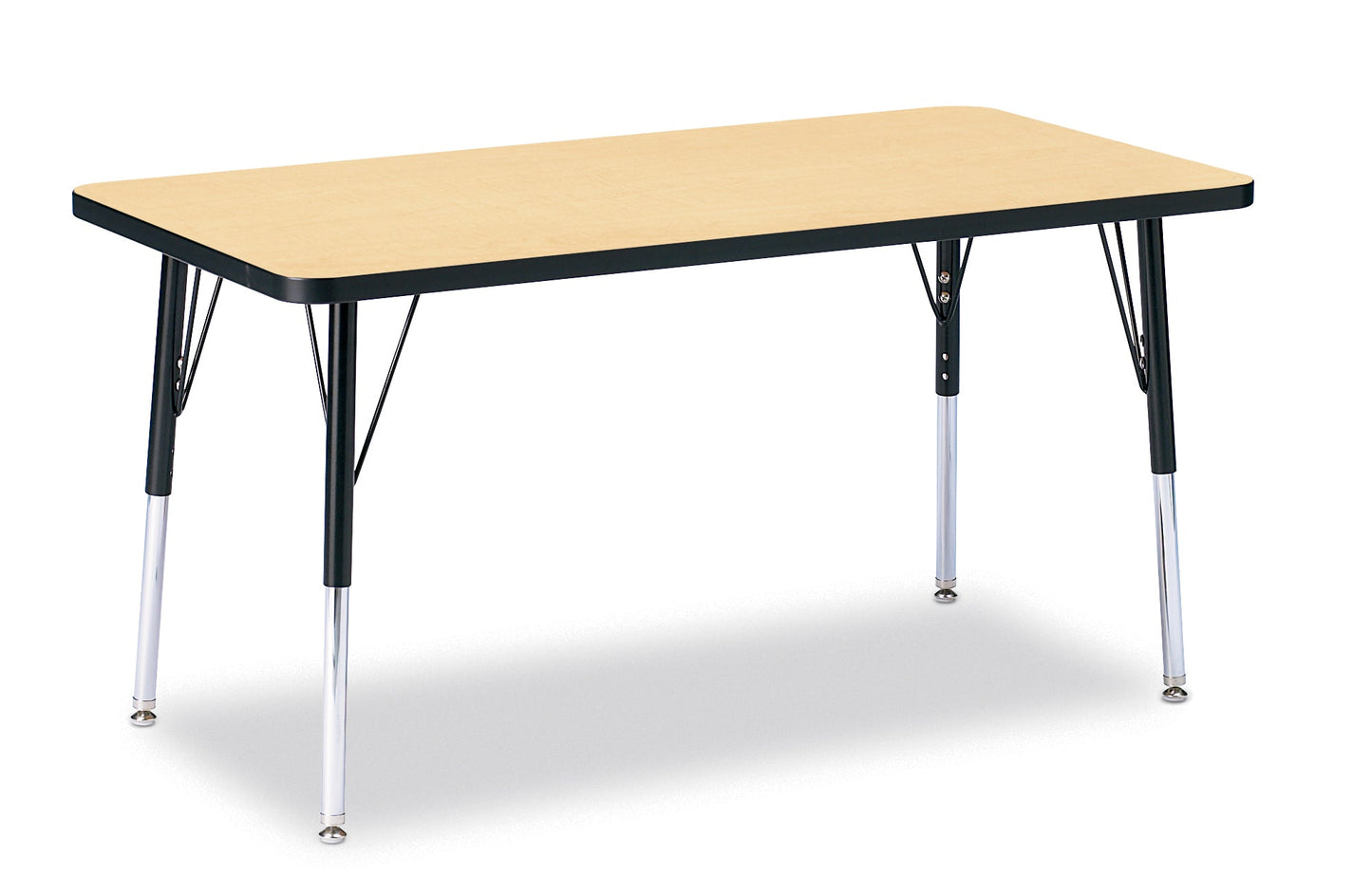 Jonti-Craft Rectangle Activity Table with Heavy Duty Laminate Top (24" x 48") Height Adjustable Legs - 4th Grade to Adult - SchoolOutlet