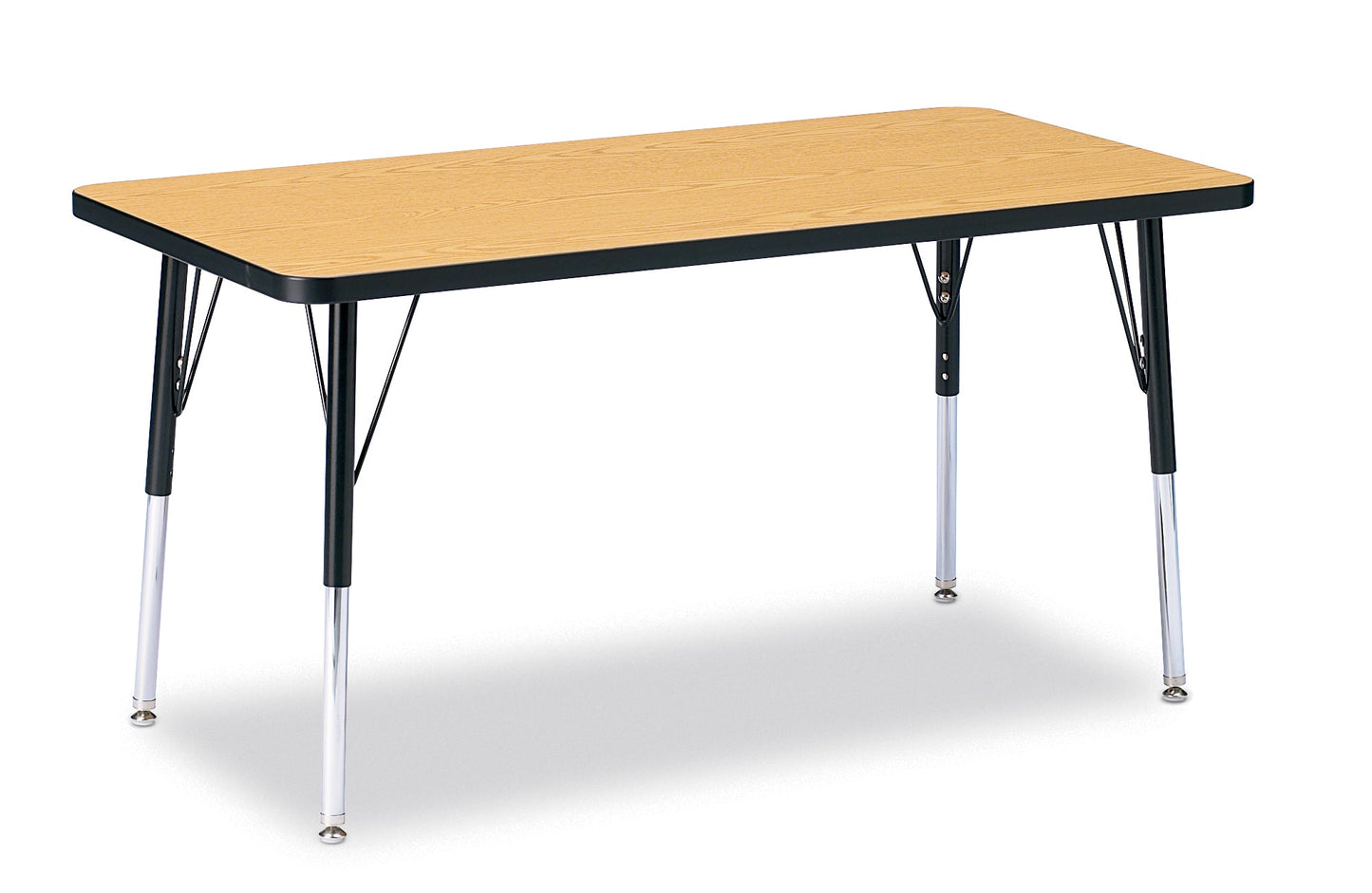 Jonti-Craft Rectangle Activity Table with Heavy Duty Laminate Top (24" x 48") Height Adjustable Legs - 4th Grade to Adult - SchoolOutlet