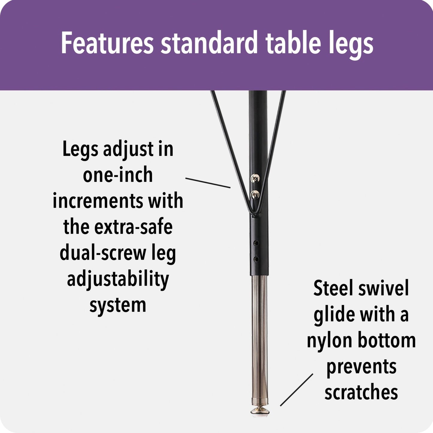 Jonti-Craft Rectangle Activity Table with Heavy Duty Laminate Top (24" x 48") Height Adjustable Legs - 4th Grade to Adult - SchoolOutlet