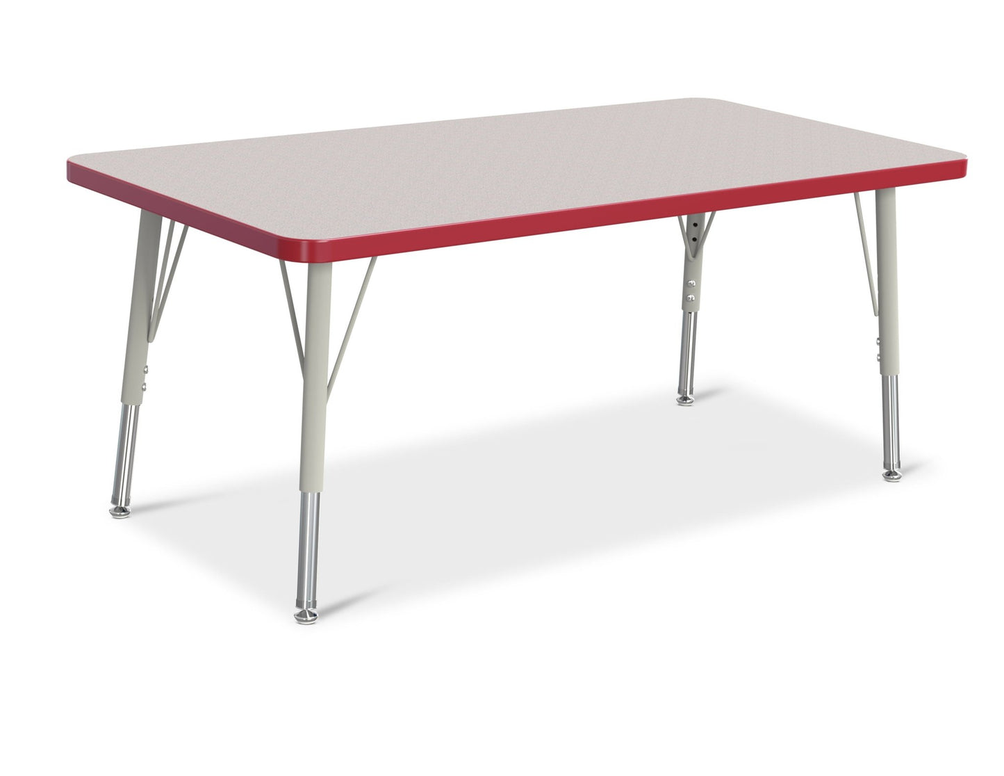 Jonti-Craft Rectangle Elementary Activity Table with Heavy Duty Laminate Top (24" x 48") - Height Adjustable Legs (15" - 24") - SchoolOutlet