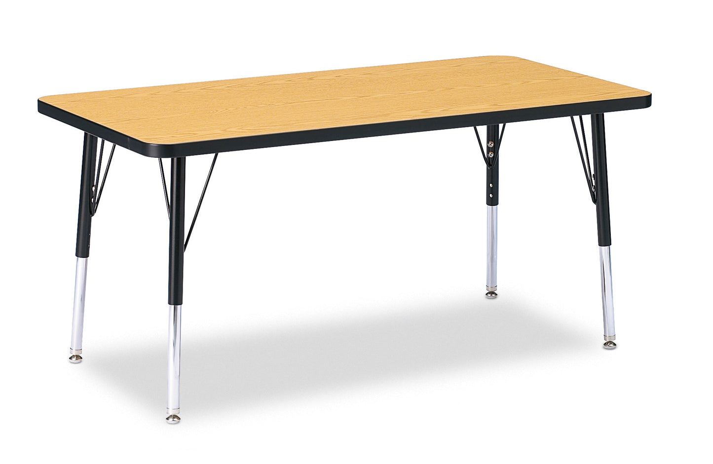 Jonti-Craft Rectangle Elementary Activity Table with Heavy Duty Laminate Top (24" x 48") - Height Adjustable Legs (15" - 24") - SchoolOutlet