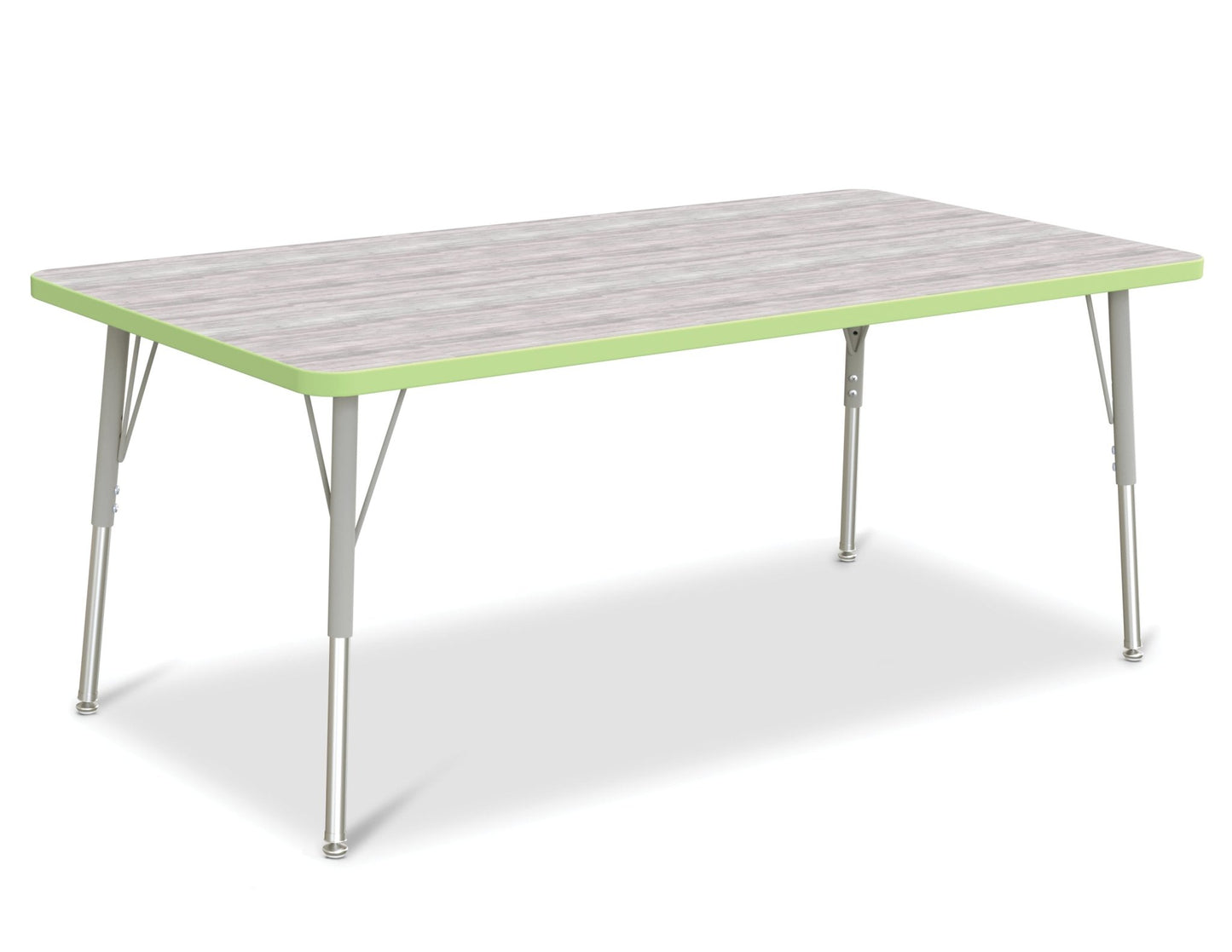 Jonti-Craft Rectangle Activity Table with Heavy Duty Laminate Top (30" x 60") Height Adjustable Legs - 4th Grade to Adult - SchoolOutlet