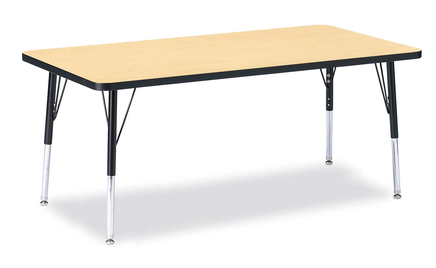 Jonti-Craft Rectangle Elementary Activity Table with Heavy Duty Laminate Top (30" x 60") - Height Adjustable Legs (15" - 24") - SchoolOutlet